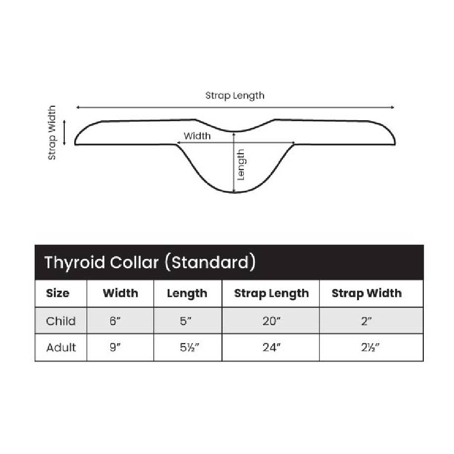 Thyroid Collar Standard (Lead Vinyl Core) BARC Approved - Image 3